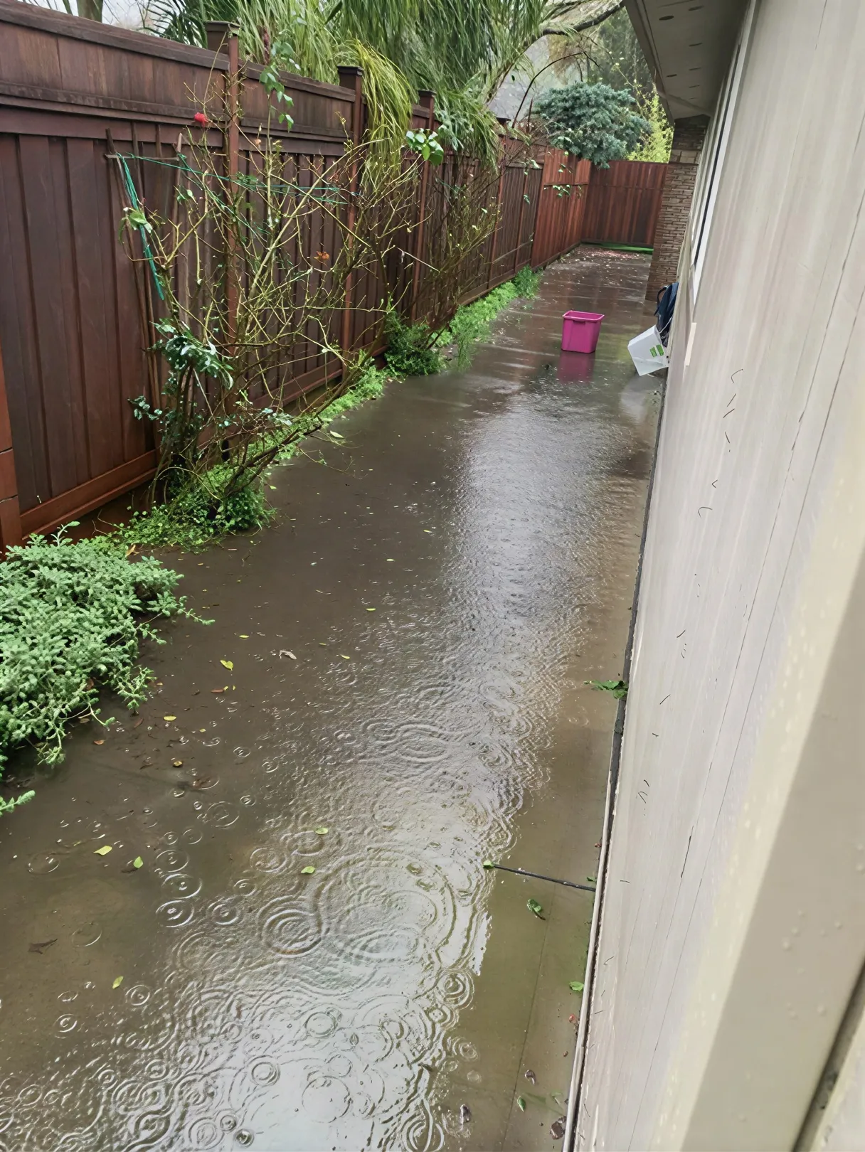 Flooded room showing water damage in a home
